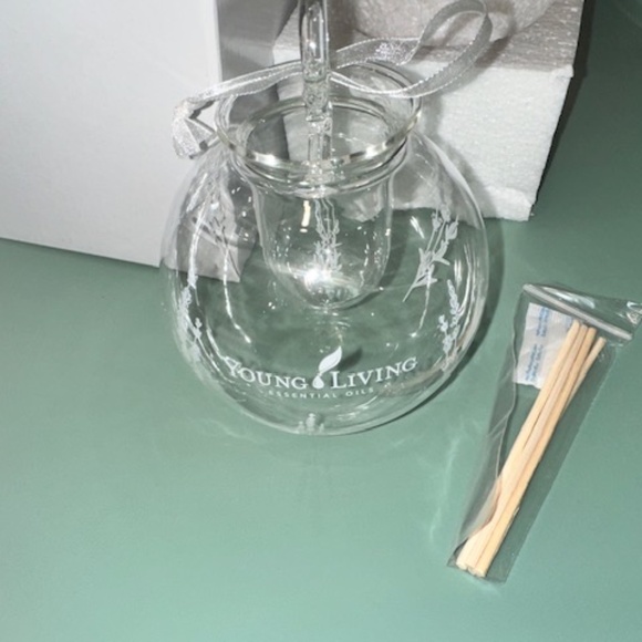 3 Brand new Glass diffuser ornaments for essential oils. Young Living branded. - Picture 2 of 3